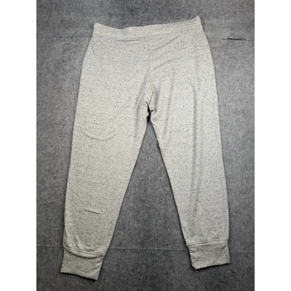 Alfani Intimates Men's XL Gray Speckled Jogger Lounge Pants Drawstring Cuffed